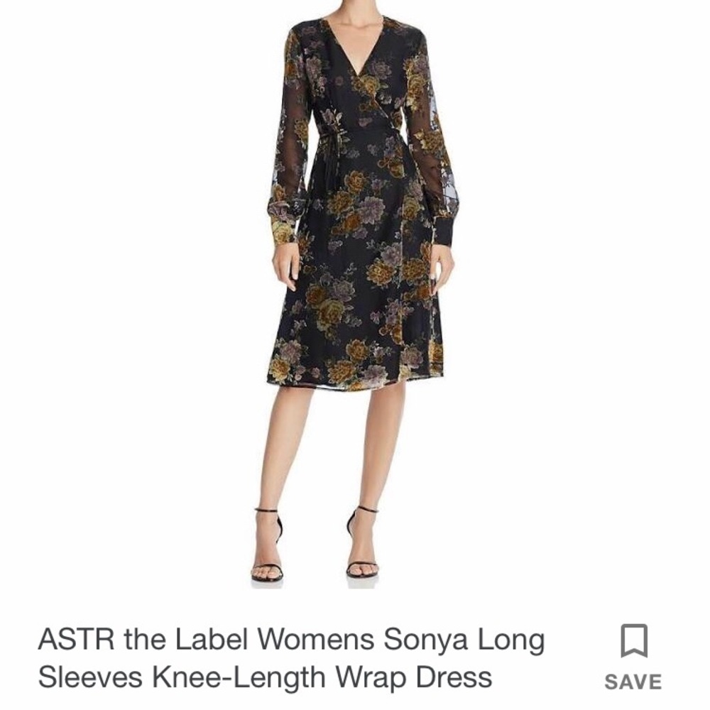ASTR Sonya wrap dress - floral